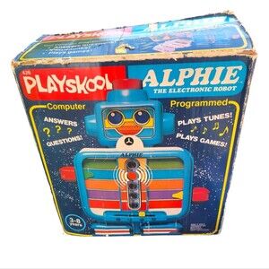 Milton Bradley 1978 Playskool Alphie The Electronic Robot Vintage